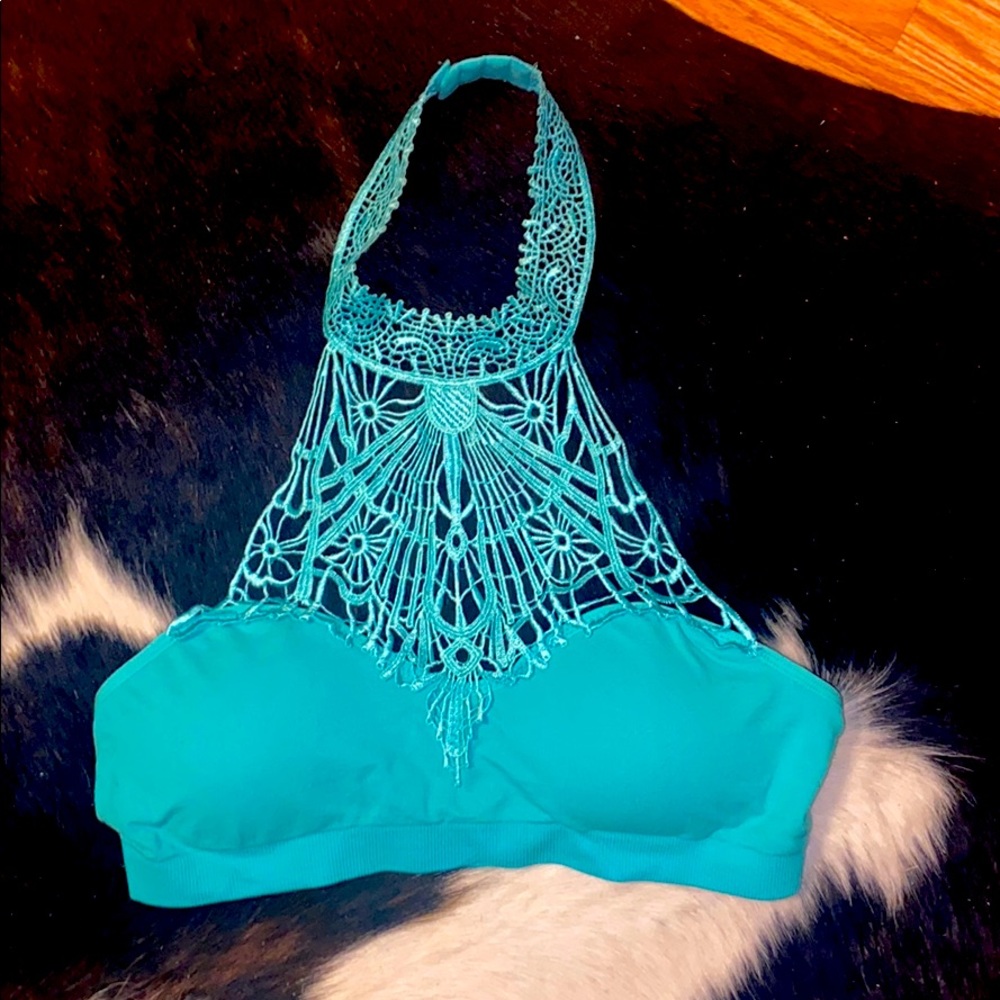 Turquoise green bralette